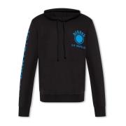 ‘S-Ginn-Hood’ hoodie met logo Diesel , Black , Heren