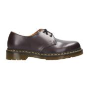 Paarse Leren Veterschoenen Dr. Martens , Purple , Heren