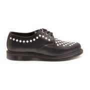 Tekstprint Bruine Derby Schoenen Dr. Martens , Black , Dames