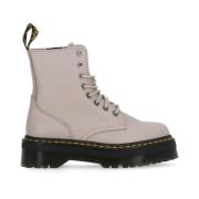 Roze Pebbled Leren Laarzen voor Vrouwen Dr. Martens , Pink , Dames