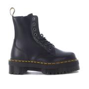 Jadon Zwarte Leren Enkellaarzen met Maxi Grip Zool Dr. Martens , Black...