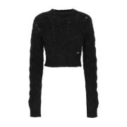 Zwarte Mohair Trui Dsquared2 , Black , Dames