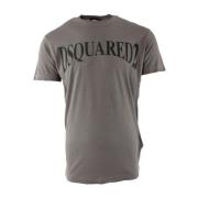 Heren Grijs Cool Fit T-shirt Dsquared2 , Gray , Heren