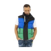 Tricolor Veren Vest voor Heren Dsquared2 , Blue , Heren