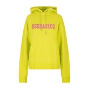 Comfortabele hoodie Dsquared2 , Yellow , Dames