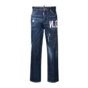 470 Straight Jeans Dsquared2 , Blue , Dames