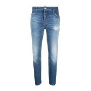 Navy Blue Cool Girl Jeans Dsquared2 , Blue , Dames