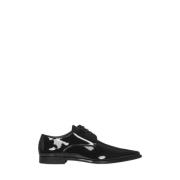 Elegante Zwarte Leren Werkschoenen Dsquared2 , Black , Heren