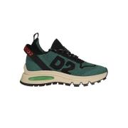 Stijlvolle Scarpa Sneakers voor Mannen Dsquared2 , Green , Heren