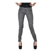 Grijze Skinny Jeans met Swarovski Inzetstukken Dsquared2 , Gray , Dame...