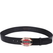 Canadian Brothers Plaque Riem Dsquared2 , Black , Heren