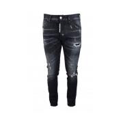 Stijlvolle Zwarte Slim-Fit Jeans Dsquared2 , Black , Heren
