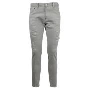 Moderne Slim-fit Denim Jeans Dsquared2 , Gray , Heren