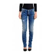 Trendy Skinny Jeans voor Vrouwen Dsquared2 , Blue , Dames