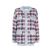 Tweedjas met denimdetails Dsquared2 , Multicolor , Dames