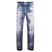 Cool Guy Jeans - Slim Fit, Versleten, Knoopsluiting Dsquared2 , Blue ,...