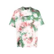 Korte Mouw Multikleur Logo Shirt Dsquared2 , Multicolor , Heren