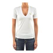 Dames Katoenen Logo T-Shirt Dsquared2 , White , Dames