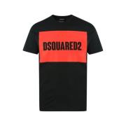 Zwart Cool Fit T-Shirt Dsquared2 , Black , Heren