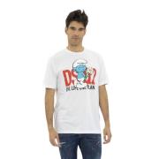 Smurf Verliefd T-Shirt Dsquared2 , White , Heren