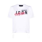 Icon 4Ever - Wit T-shirt Dsquared2 , White , Dames