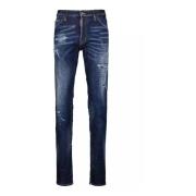 Slim-fit Gescheurde Jeans Dsquared2 , Blue , Heren