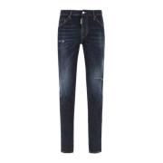 Moderne Slim Fit Denim Jeans Dsquared2 , Blue , Heren