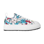 Multicolor Smurfen Lage Sneakers Dsquared2 , Multicolor , Dames