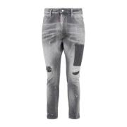 852 Lichtgrijze Slim-fit Jeans Dsquared2 , Gray , Heren