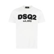 Basis T-Shirt Dsquared2 , White , Heren