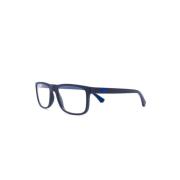 Blauw Optisch Montuur Stijlvol en veelzijdig Emporio Armani , Blue , H...