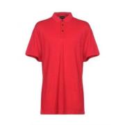 Klassiek Katoenen Poloshirt Emporio Armani , Red , Heren