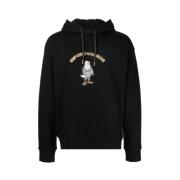 Cartoon Manga Hoodie met Maxi Patch Emporio Armani , Black , Heren