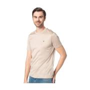 Katoenen T-shirt met korte mouwen Emporio Armani , Beige , Heren