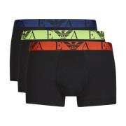 Cotton Stretch Boxer Tripack - Zwart Emporio Armani , Multicolor , Her...