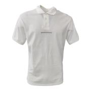 Katoenen polo met korte mouwen en reliëflogo - XXL Emporio Armani , Wh...