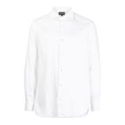 Witte Regular FIT Overhemd met All Over Adelaar Logo Emporio Armani , ...