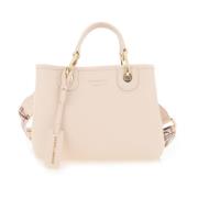 Modieuze Roze Handtas Emporio Armani , Beige , Dames