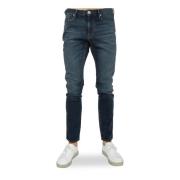 Slim-Fit Blauwe Denim Jeans Emporio Armani , Blue , Heren