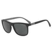 Ea4079 Sungles - Matte Black Emporio Armani , Black , Heren