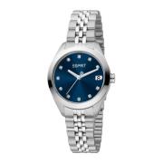 Zilveren Damesmode Horloge Esprit , Gray , Dames