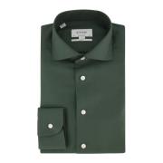 Casual Groen Overhemd Eton , Green , Heren