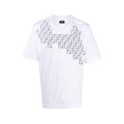 T-Shirts, Stijlvolle Collectie Fendi , White , Heren