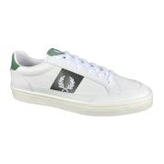 Lage Top Blad Patroon Sneakers Fred Perry , White , Heren