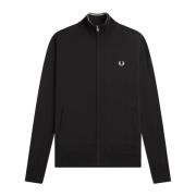 Klassieke Wolmix Rits Vest Fred Perry , Black , Heren