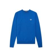 Blauwe en groene sweaters Fred Perry , Blue , Heren