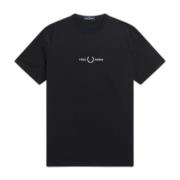 Geborduurd T-shirt Fred Perry Fred Perry , Black , Heren