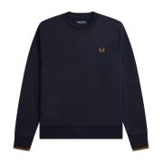 Tijdloze Crewneck Sweaters Fred Perry , Blue , Heren