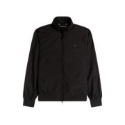 Sweatshirt met rits Fred Perry , Black , Heren