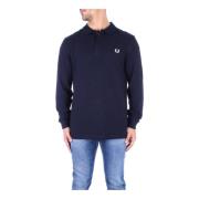 Blauw Polo Shirt met Elastische Mouwen Fred Perry , Blue , Heren